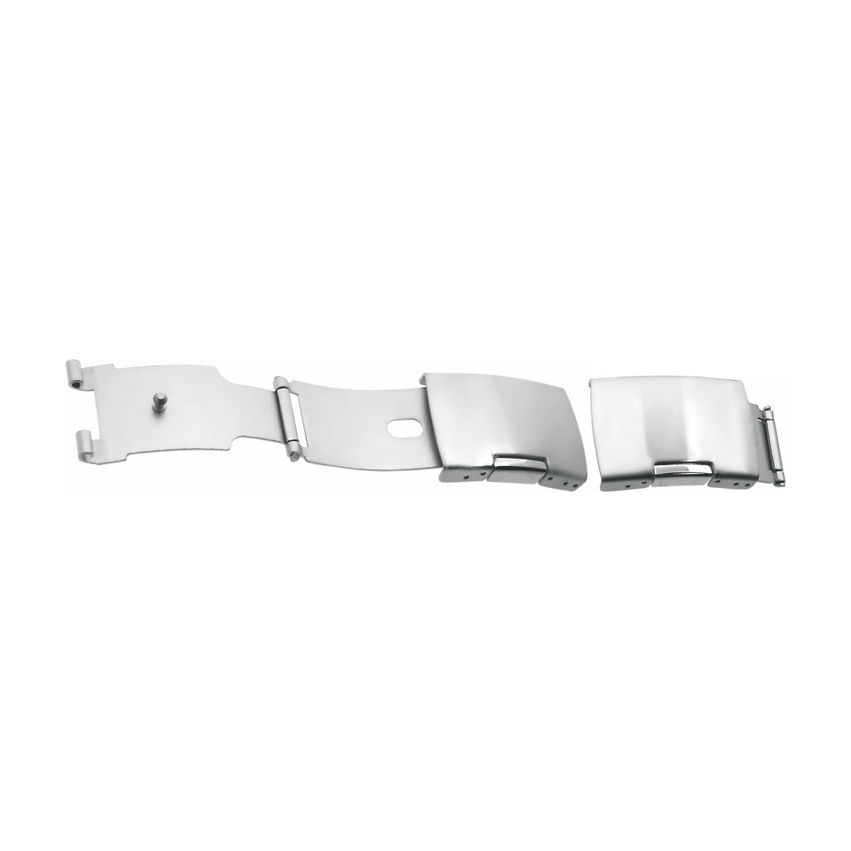 SWM Button Press Flip Lock Clasp Buckle (AC 012 Silver)