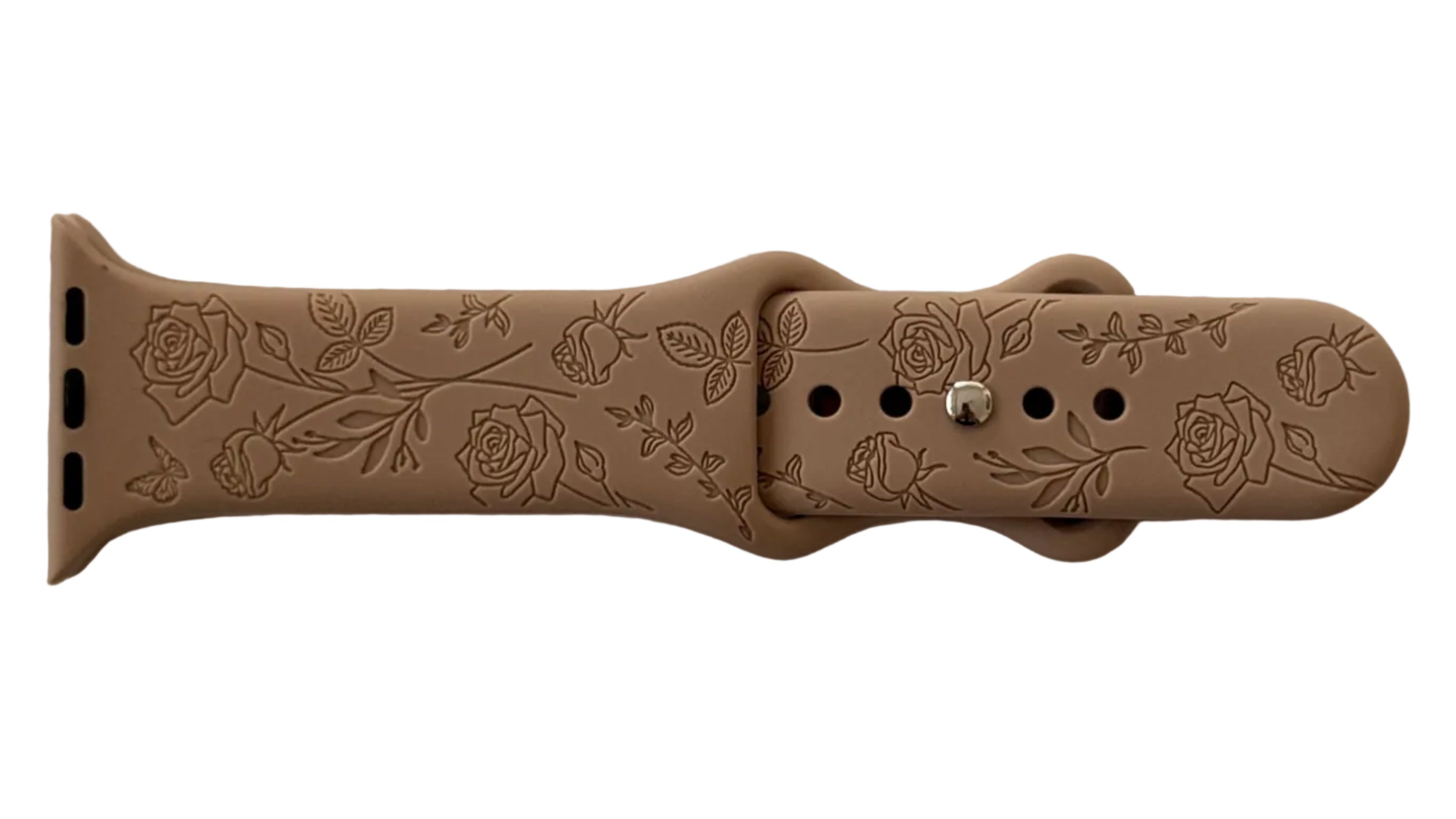 Apple Watch Band - Floral Design (Tan)