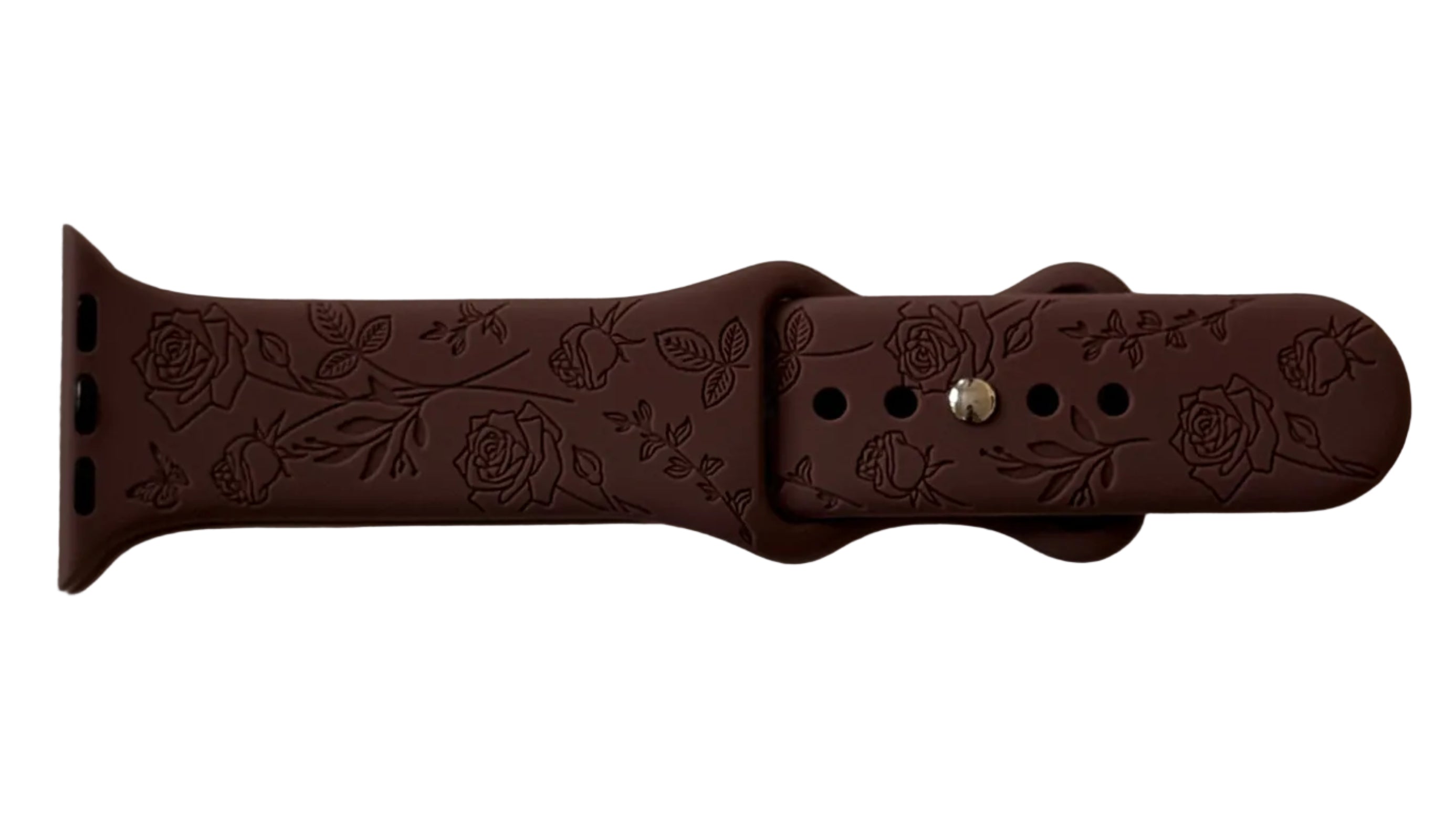 Apple Watch Band - Floral Design (Brown)