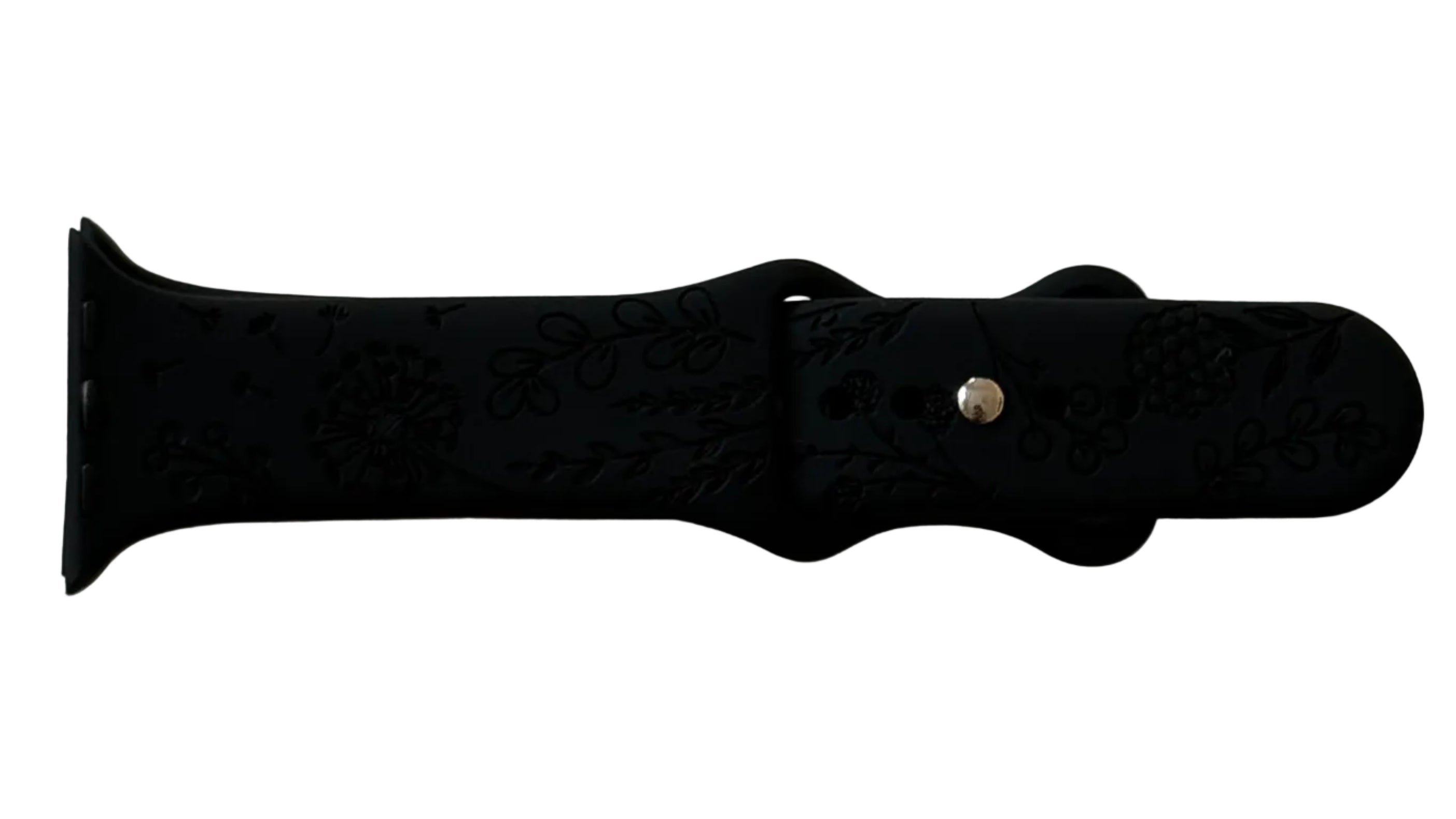 Apple Watch Band - Floral Design (Black)
