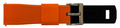 Silicone Band 22mm - Orange Black (253OB)