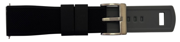 Silicone Band 22mm - Black Grey (253BG)