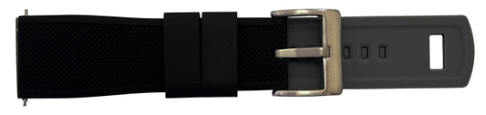 Silicone Band 22mm - Black Grey (253BG)