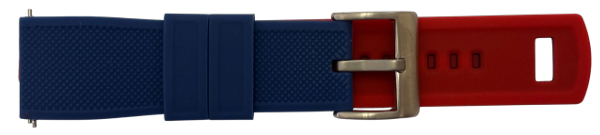 Silicone Band 22mm - Blue Red (253BR)