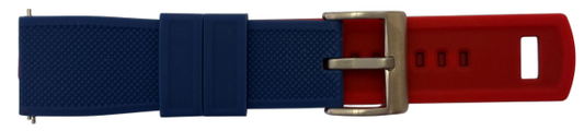 Silicone Band 22mm - Blue Red (253BR)