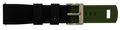 Silicone Band 22mm - Black Green (253BGN)