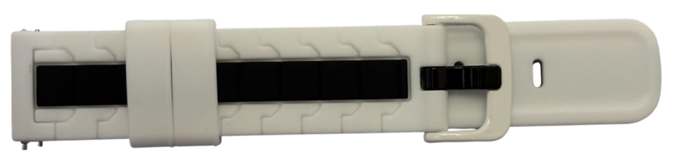 Silicone Band 20mm - White Black (237WB)