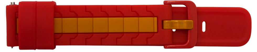 Silicone Band 20mm - Red Orange (237RO)