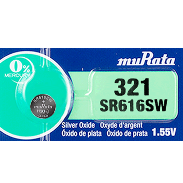 321 Murata Watch Battery (SR 626SW)