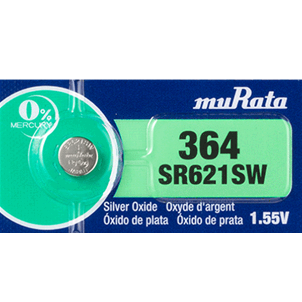 364 Murata Watch Battery (SR 621SW)