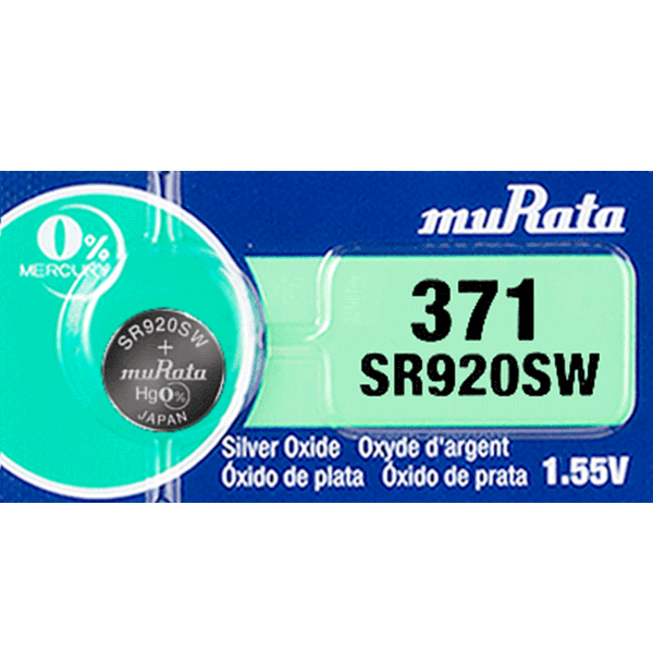 371 Murata Watch Battery (SR 920SW)