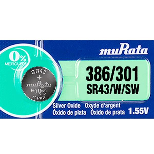 386/301 Murata Watch Battery