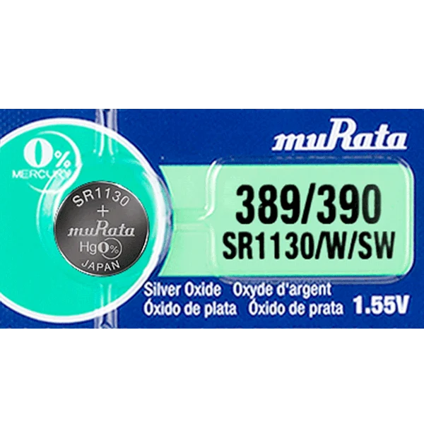 389/390 Murata Watch Battery (SR 1130SW)
