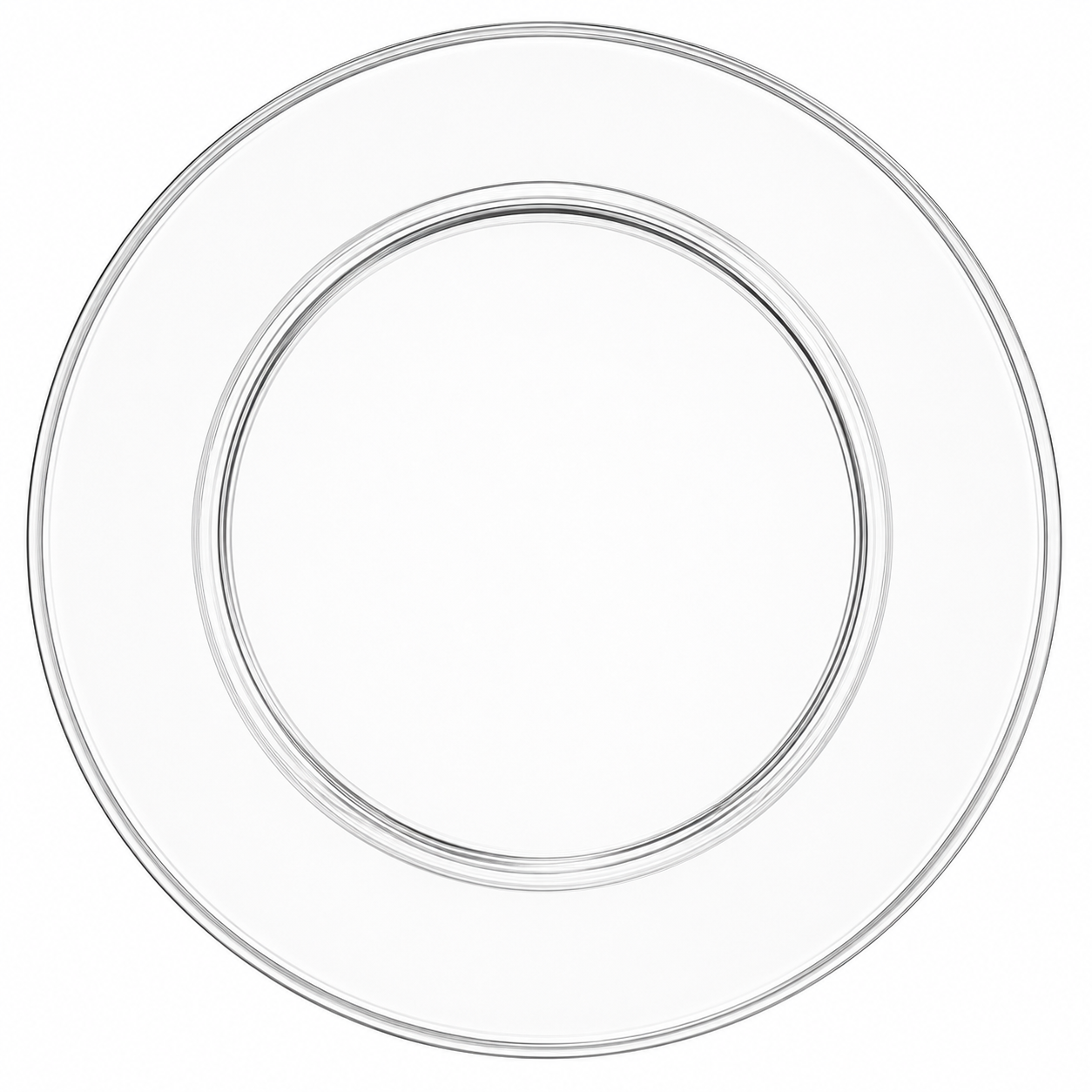 Plain Swatch Plastic Round Shape Crystal With Round Cut In Middle
