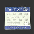 Puw 260 / 360 / 1363: Setting Bridge / Yoke Spring